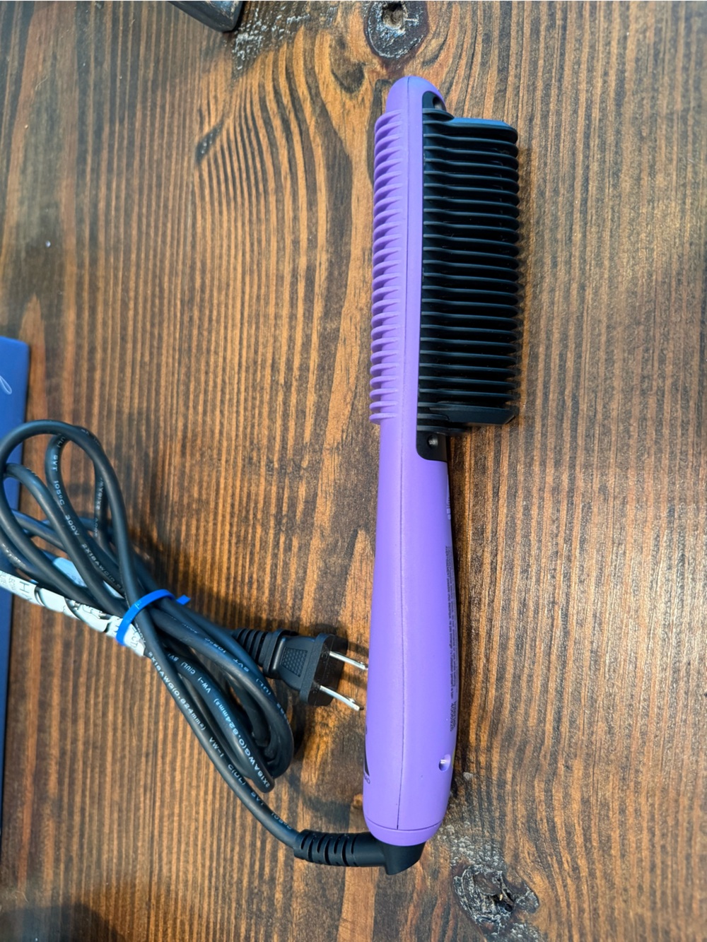 Straight Ahead Pro Glider 2.0 Hair Straightener Brush Purple Ceramic 450F